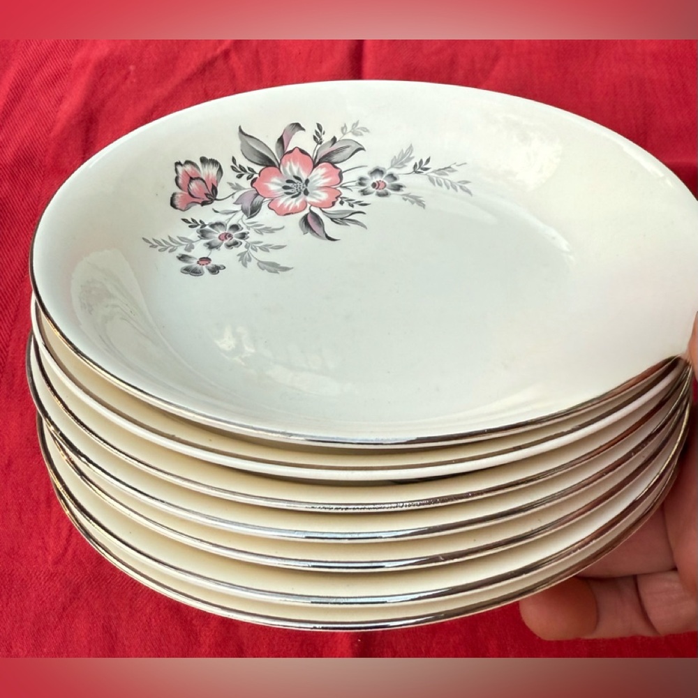 Royal Monarch Queen Anne First Quality China Plate Orig. Warranted Platinum&Gold